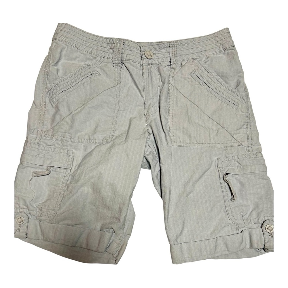 a.n.a. Women's Cargo Shorts - Light Gray